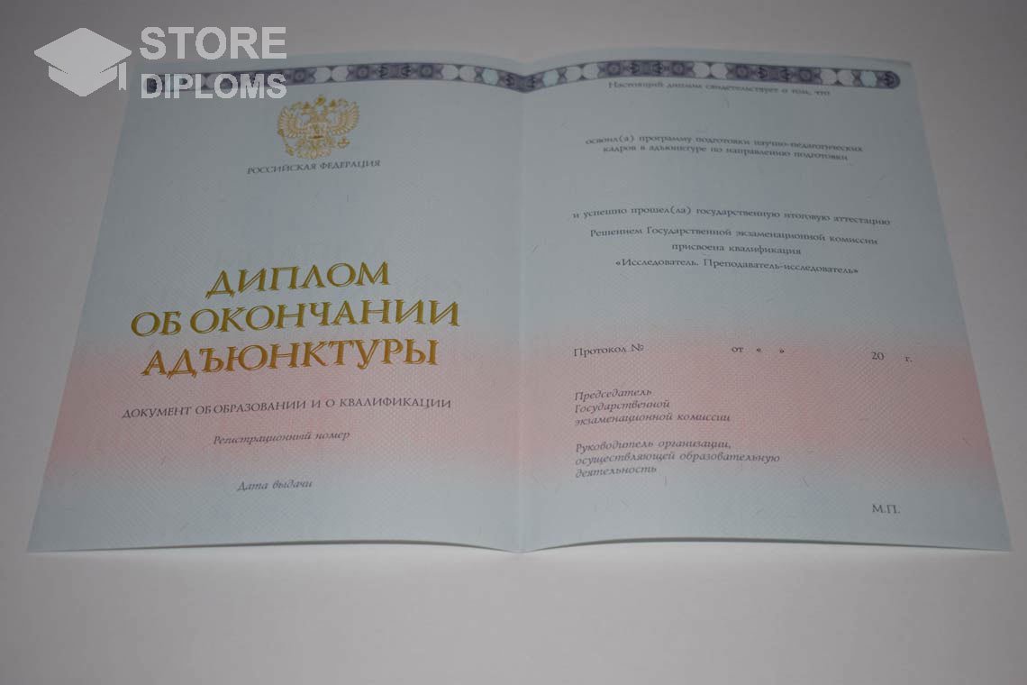 Диплом Адъюнктуры период выдачи 2014-2025  Нижний Тагил